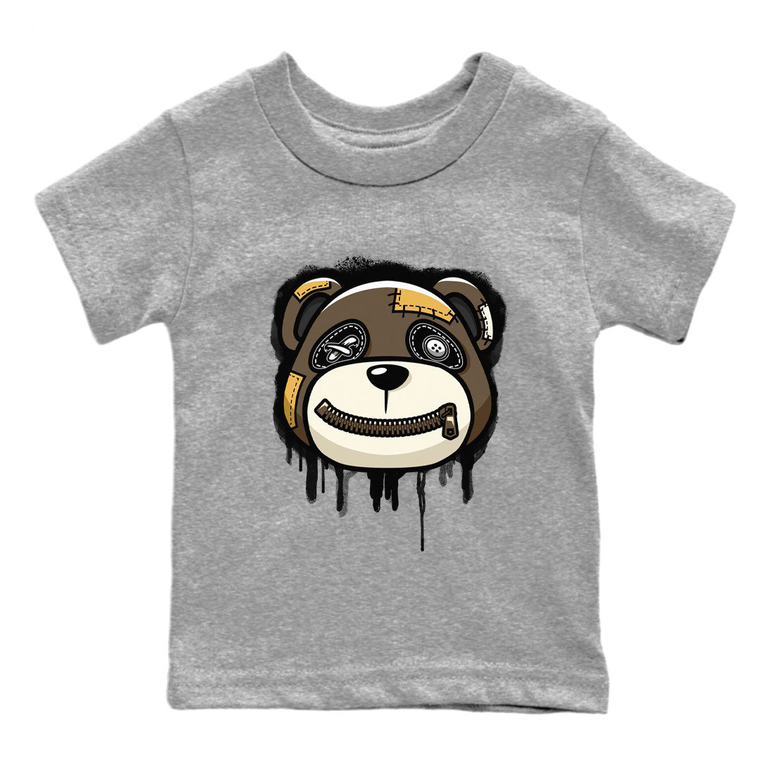 Air Jordan 1 Retro High OG Palomino shirt to match jordans Bear Face sneaker tees Air Jordan 1 Palomino SNRT Sneaker Release Tees Baby Toddler Heather Grey 2 T-Shirt