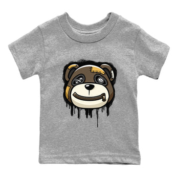 Air Jordan 1 Retro High OG Palomino shirt to match jordans Bear Face sneaker tees Air Jordan 1 Palomino SNRT Sneaker Release Tees Baby Toddler Heather Grey 2 T-Shirt