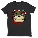 Jordan 1 Travis Scott Olive Sneaker Match Tees Bear Face Sneaker Tees Jordan 1 Travis Scott Olive Sneaker Release Tees Unisex Shirts