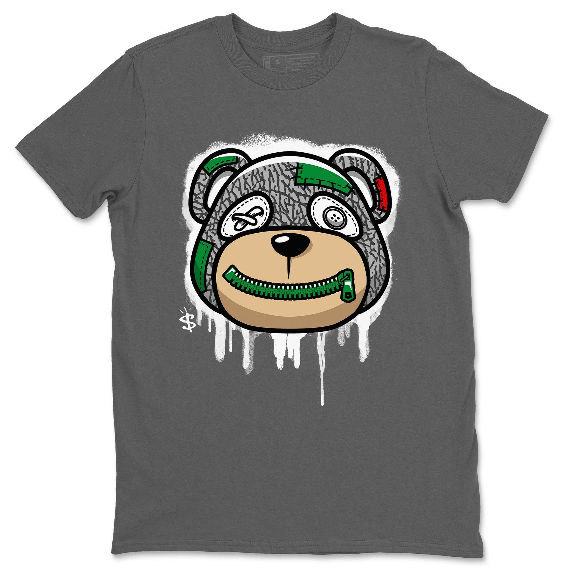 Air Jordan 3 Lucky Green Sneaker Match Tees Bear Face Sneaker Tees Jordan 3 Retro Lucky Green Sneaker Release Tees Unisex Shirts Cool Grey 2