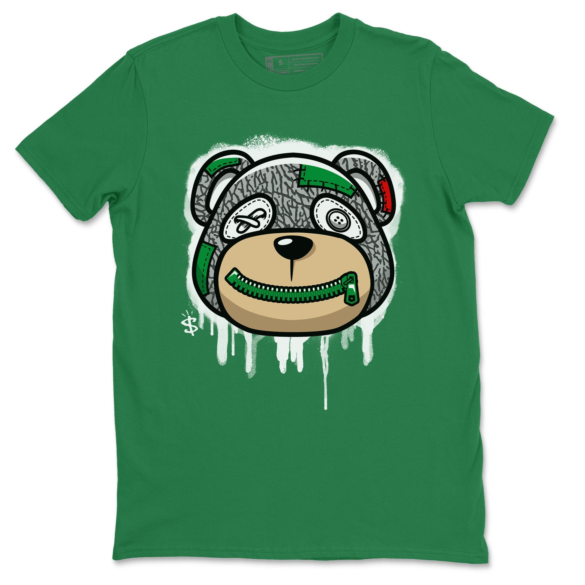 Air Jordan 3 Lucky Green Sneaker Match Tees Bear Face Sneaker Tees Jordan 3 Retro Lucky Green Sneaker Release Tees Unisex Shirts Kelly Green 2