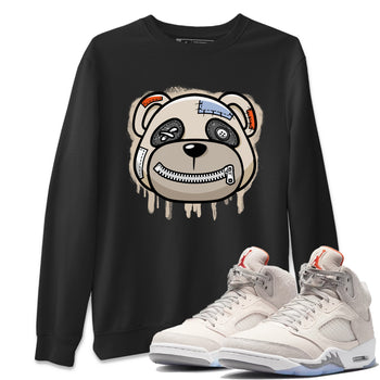 Air Jordan 5 Craft Sneaker Match Tees Bear Face Sneaker Tees Air Jordan 5 Craft Tee Unisex Shirts Black 1