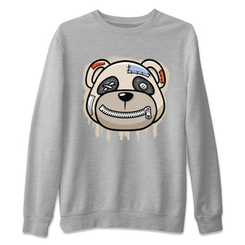 Air Jordan 5 Craft Sneaker Match Tees Bear Face Sneaker Tees Air Jordan 5 Craft Tee Unisex Shirts Heather Grey 2