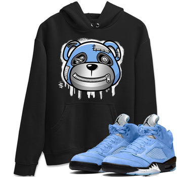 Jordan 5 UNC Sneaker Match Tees Bear Face Sneaker Tees Jordan 5 UNC SNRT Sneaker Tees Unisex Shirts