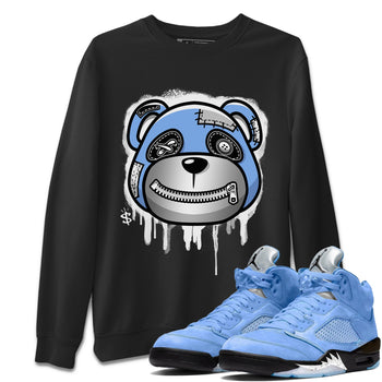 Jordan 5 UNC Sneaker Match Tees Bear Face Sneaker Tees Jordan 5 UNC SNRT Sneaker Tees Unisex Shirts