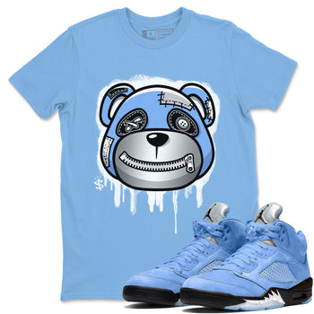 Jordan 5 UNC Sneaker Match Tees Bear Face Sneaker Tees Jordan 5 UNC SNRT Sneaker Tees Unisex Shirts
