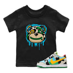 Dunk Chunky Dunky Tee Bear Face Sneaker Tees Dunk Chunky Dunky Sneaker Release Tees Kids Shirts Black 1