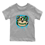 Dunk Chunky Dunky Tee Bear Face Sneaker Tees Dunk Chunky Dunky Sneaker Release Tees Kids Shirts Heather Grey 2