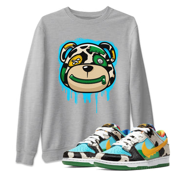 Dunk Chunky Dunky Tee Bear Face Sneaker Tees Dunk Chunky Dunky Sneaker Release Tees Unisex Shirts Heather Grey 1