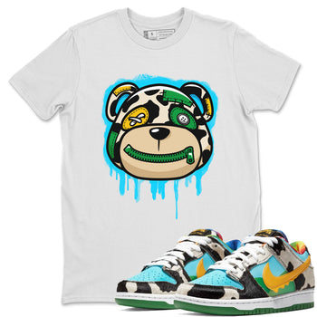 Dunk Chunky Dunky Tee Bear Face Sneaker Tees Dunk Chunky Dunky Sneaker Release Tees Unisex Shirts White 1