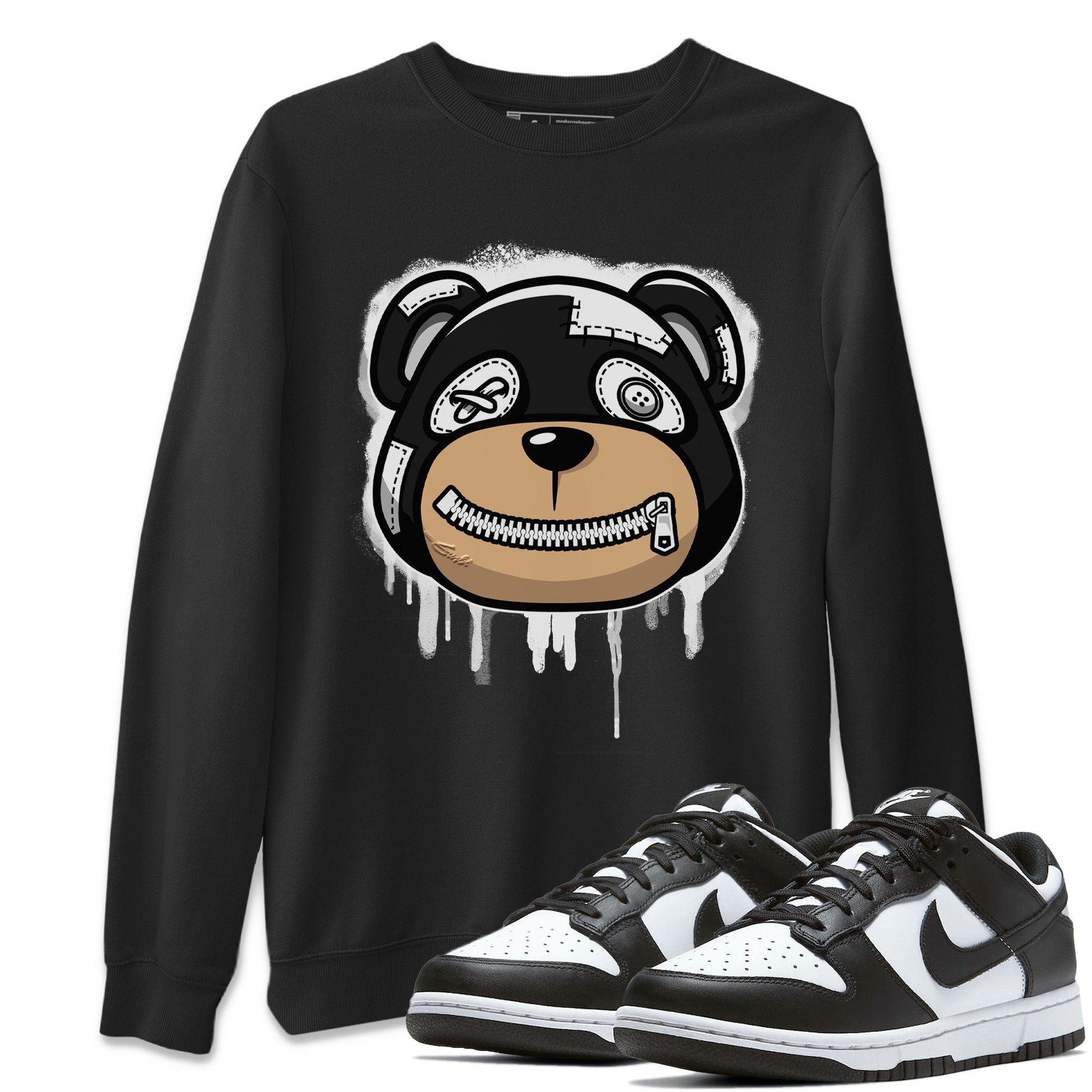 Dunk Panda Sneaker Match Tees Bear Face Sneaker Tees Dunk Panda Sneaker Release Tees Unisex Shirts