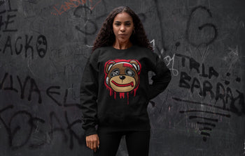 Jordan 1 Bred Patent Sneaker Match Tees Bear Face Sneaker Tees Jordan 1 Bred Patent Sneaker Release Tees Unisex Shirts