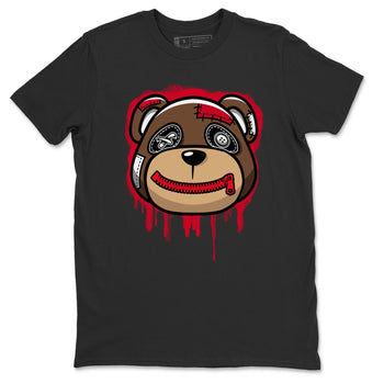 Jordan 1 Bred Patent Sneaker Match Tees Bear Face Sneaker Tees Jordan 1 Bred Patent Sneaker Release Tees Unisex Shirts