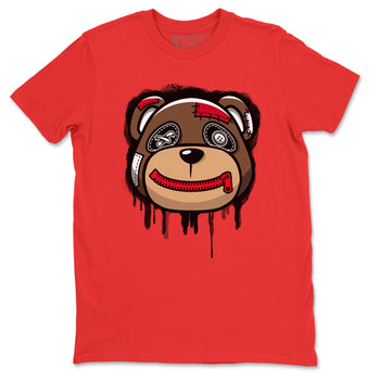 Jordan 1 Bred Patent Sneaker Match Tees Bear Face Sneaker Tees Jordan 1 Bred Patent Sneaker Release Tees Unisex Shirts