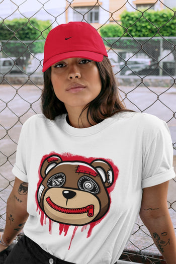 Jordan 1 Bred Patent Sneaker Match Tees Bear Face Sneaker Tees Jordan 1 Bred Patent Sneaker Release Tees Unisex Shirts