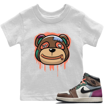 Jordan 1 Hand Crafted Sneaker Match Tees Bear Face Sneaker Tees Jordan 1 Hand Crafted Sneaker Release Tees Kids Shirts