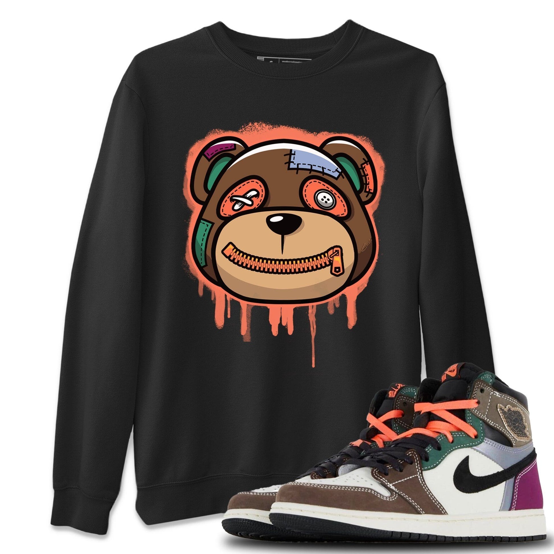 Jordan 1 Hand Crafted Sneaker Match Tees Bear Face Sneaker Tees Jordan 1 Hand Crafted Sneaker Release Tees Unisex Shirts