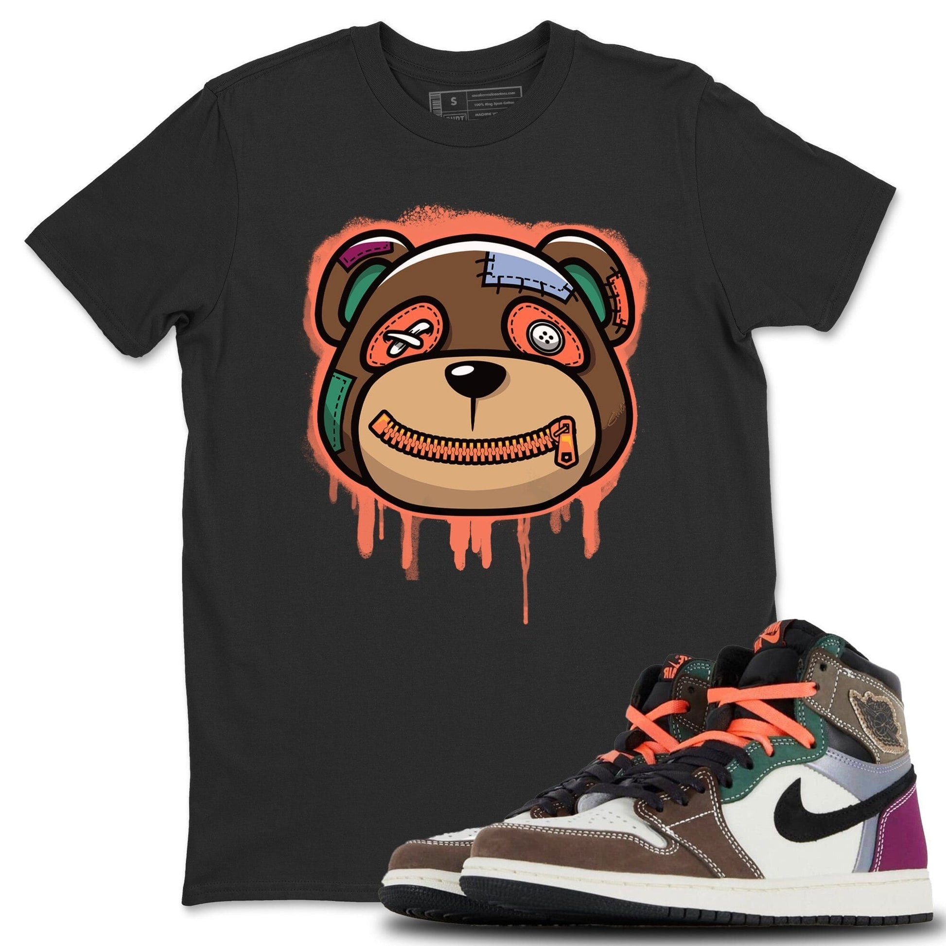 Jordan 1 Hand Crafted Sneaker Match Tees Bear Face Sneaker Tees Jordan 1 Hand Crafted Sneaker Release Tees Unisex Shirts