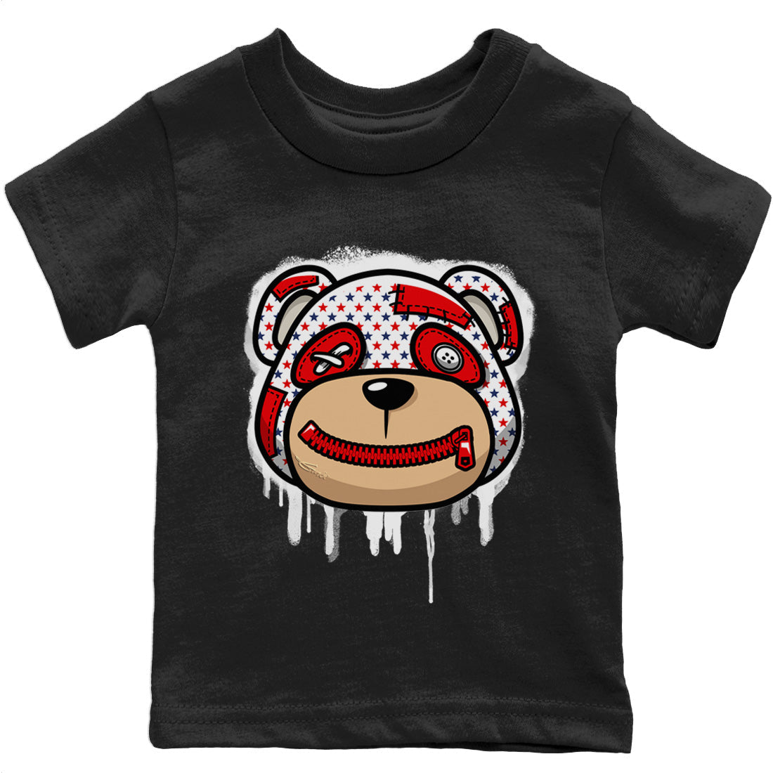 Jordan 1 Newstalgia Sneaker Match Tees Bear Face Sneaker Tees Jordan 1 Newstalgia Sneaker Release Tees Kids Shirts