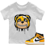 Jordan 1 Yellow Toe Sneaker Match Tees Bear Face Sneaker Tees Jordan 1 Yellow Toe Sneaker Release Tees Kids Shirts