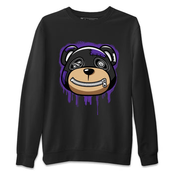 Jordan 13 Court Purple Sneaker Match Tees Bear Face Sneaker Tees Jordan 13 Court Purple Sneaker Release Tees Unisex Shirts