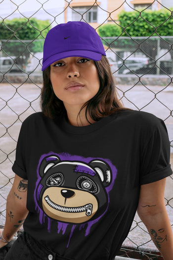 Jordan 13 Court Purple Sneaker Match Tees Bear Face Sneaker Tees Jordan 13 Court Purple Sneaker Release Tees Unisex Shirts