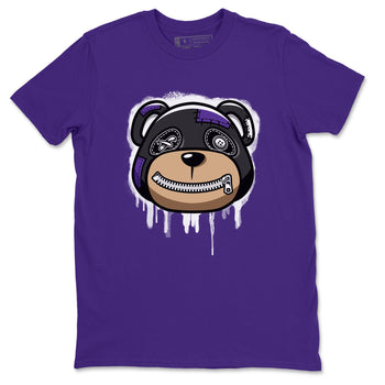 Jordan 13 Court Purple Sneaker Match Tees Bear Face Sneaker Tees Jordan 13 Court Purple Sneaker Release Tees Unisex Shirts
