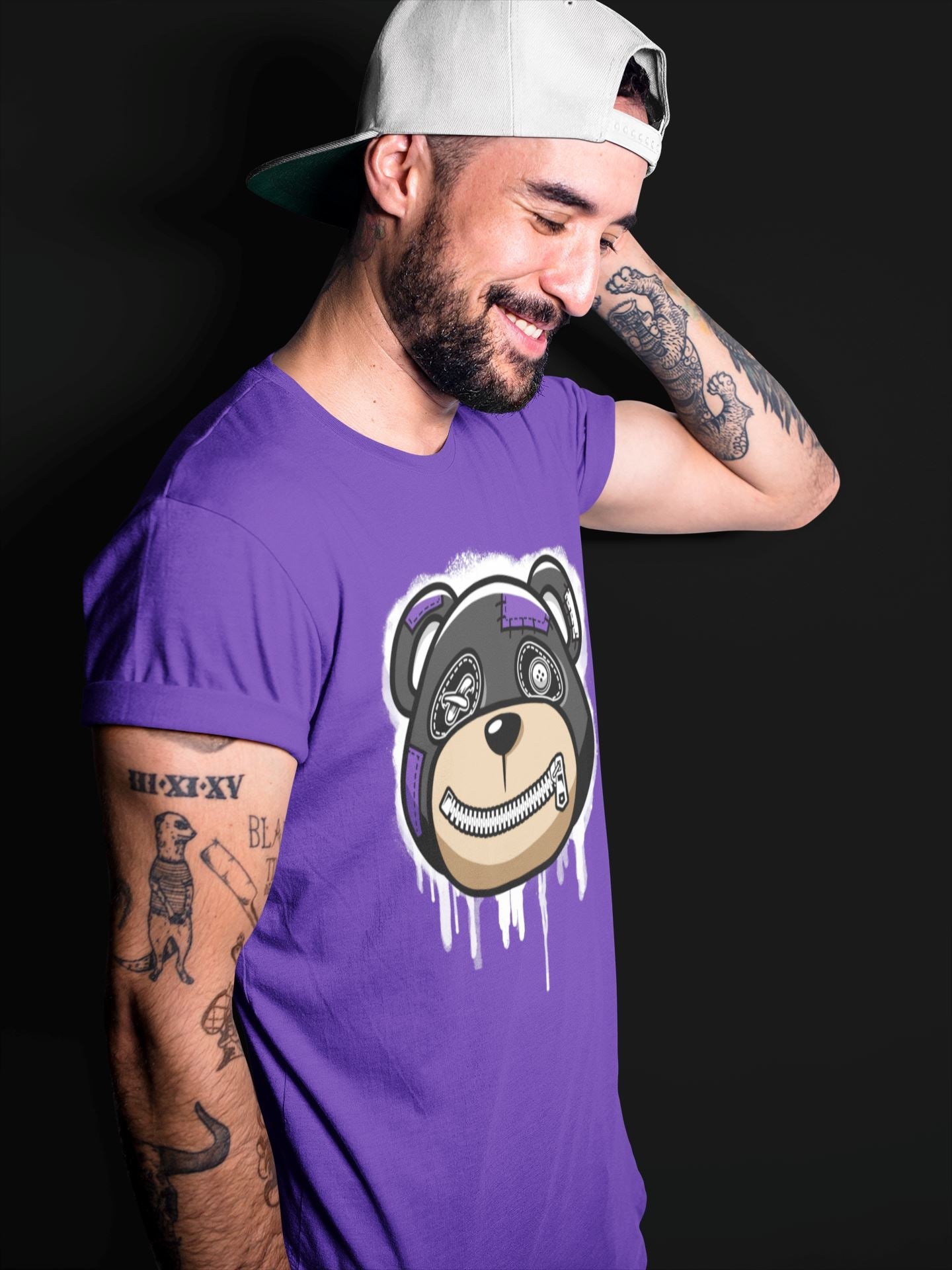 Jordan 13 Court Purple Sneaker Match Tees Bear Face Sneaker Tees Jordan 13 Court Purple Sneaker Release Tees Unisex Shirts