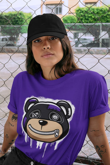 Jordan 13 Court Purple Sneaker Match Tees Bear Face Sneaker Tees Jordan 13 Court Purple Sneaker Release Tees Unisex Shirts