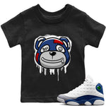 Jordan 13 French Blue Sneaker Match Tees Bear Face Sneaker Tees Jordan 13 French Blue Sneaker Release Tees Kids Shirts