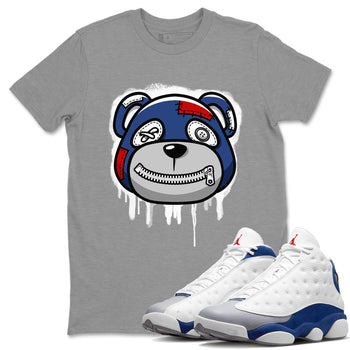Jordan 13 French Blue Sneaker Match Tees Bear Face Sneaker Tees Jordan 13 French Blue Sneaker Release Tees Unisex Shirts