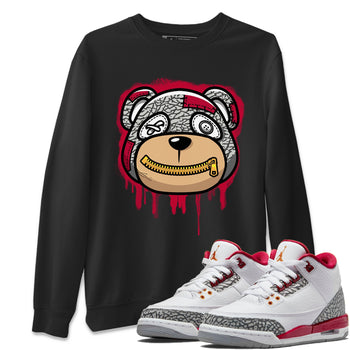 Jordan 3 Cardinal Sneaker Match Tees Bear Face Sneaker Tees Jordan 3 Cardinal Sneaker Release Tees Unisex Shirts