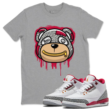 Jordan 3 Cardinal Sneaker Match Tees Bear Face Sneaker Tees Jordan 3 Cardinal Sneaker Release Tees Unisex Shirts