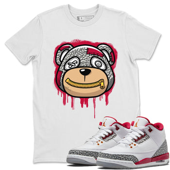 Bear Face Unisex Tops - Air Jordan 3 Cardinal - SNRT Sneaker Tee