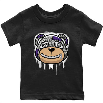 Jordan 3 Dark Iris Sneaker Match Tees Bear Face Sneaker Tees Jordan 3 Dark Iris Sneaker Release Tees Kids Shirts