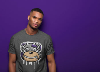 Jordan 3 Dark Iris Sneaker Match Tees Bear Face Sneaker Tees Jordan 3 Dark Iris Sneaker Release Tees Unisex Shirts