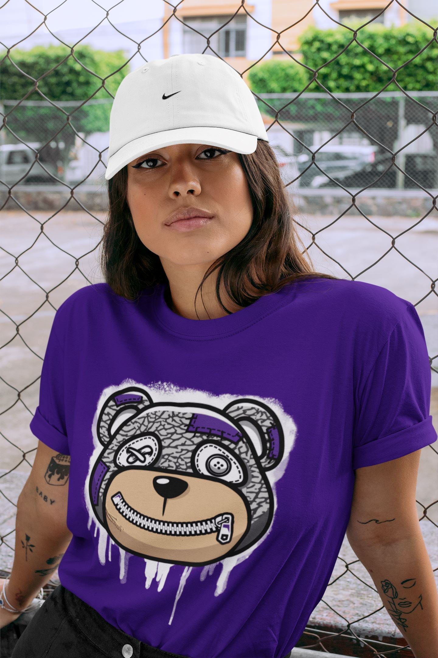 Jordan 3 Dark Iris Sneaker Match Tees Bear Face Sneaker Tees Jordan 3 Dark Iris Sneaker Release Tees Unisex Shirts