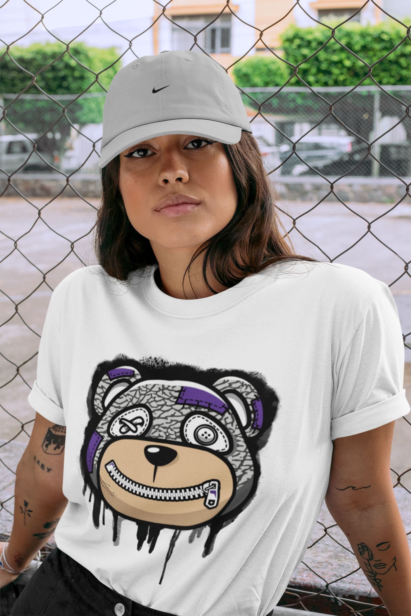 Jordan 3 Dark Iris Sneaker Match Tees Bear Face Sneaker Tees Jordan 3 Dark Iris Sneaker Release Tees Unisex Shirts