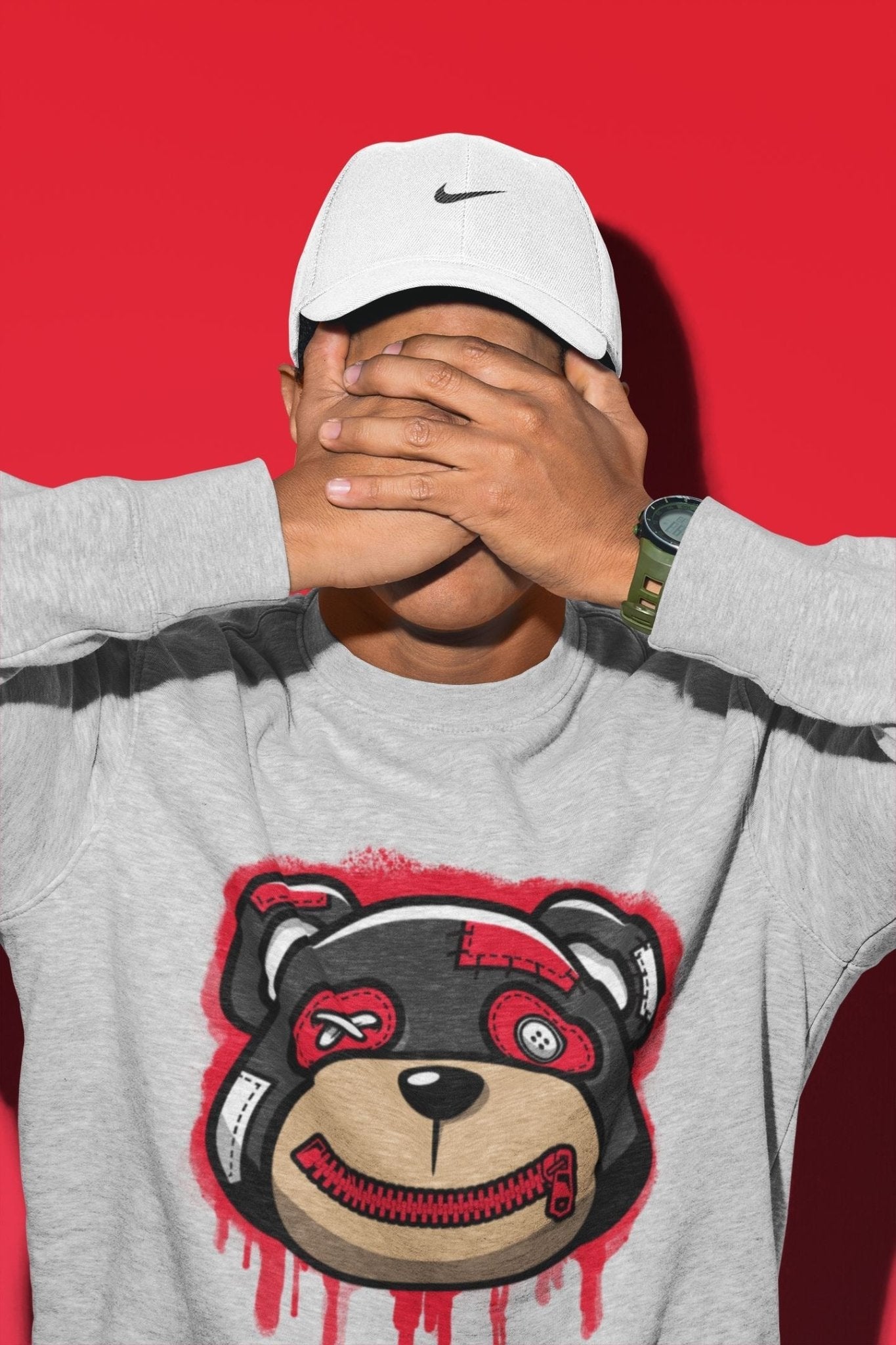 Jordan 4 Red Thunder Sneaker Match Tees Bear Face Sneaker Tees Jordan 4 Red Thunder Sneaker Release Tees Unisex Shirts