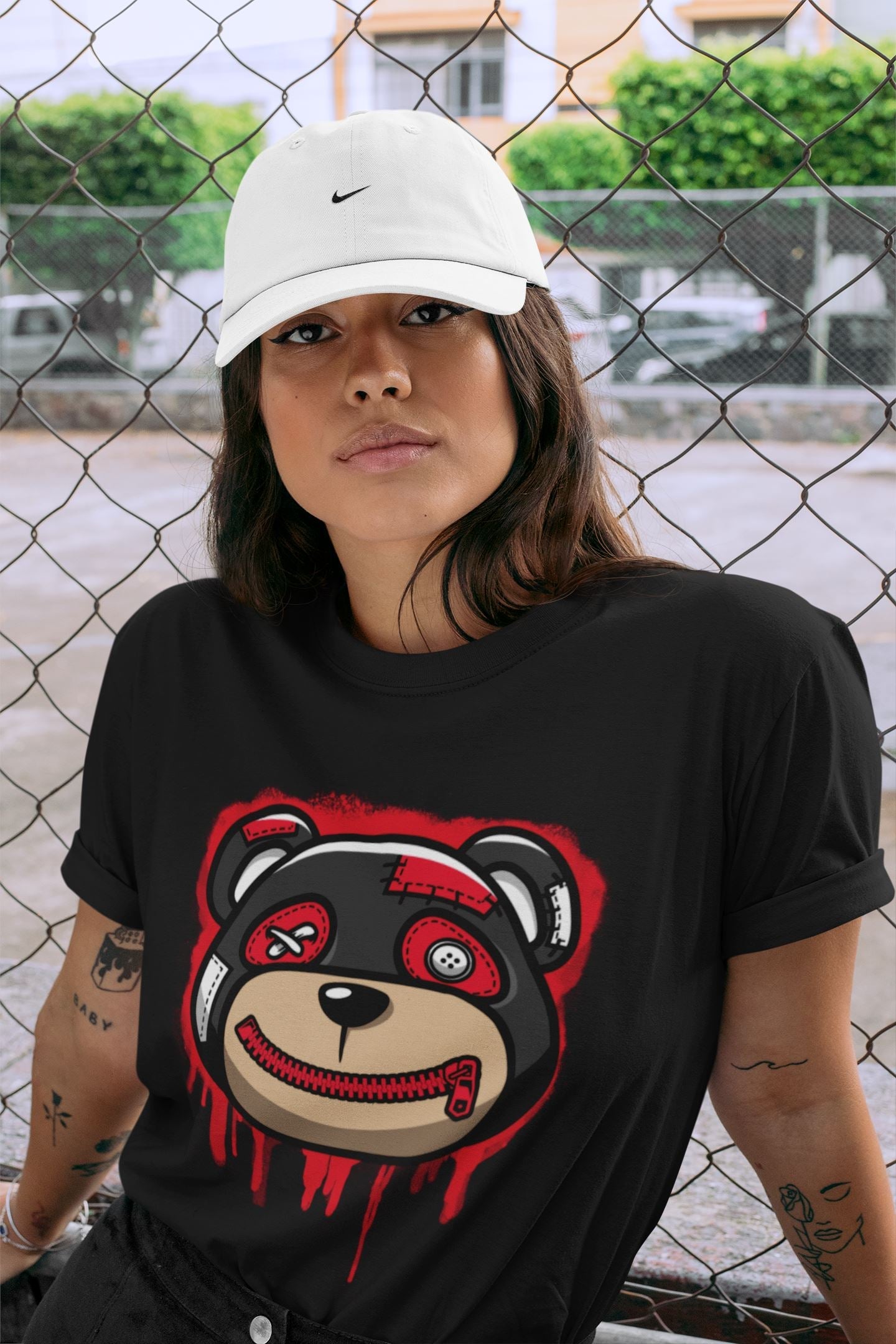 Jordan 4 Red Thunder Sneaker Match Tees Bear Face Sneaker Tees Jordan 4 Red Thunder Sneaker Release Tees Unisex Shirts