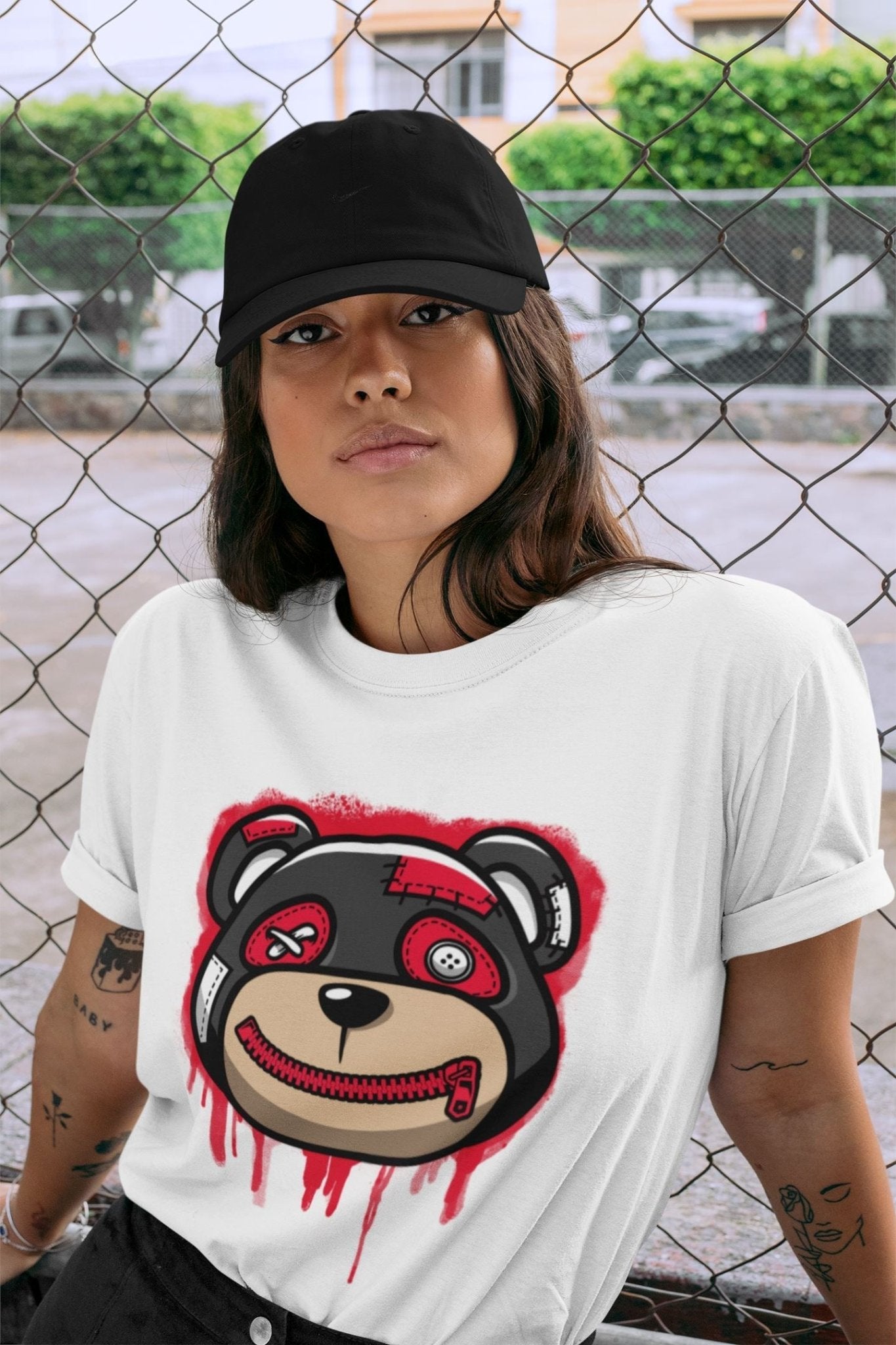 Jordan 4 Red Thunder Sneaker Match Tees Bear Face Sneaker Tees Jordan 4 Red Thunder Sneaker Release Tees Unisex Shirts