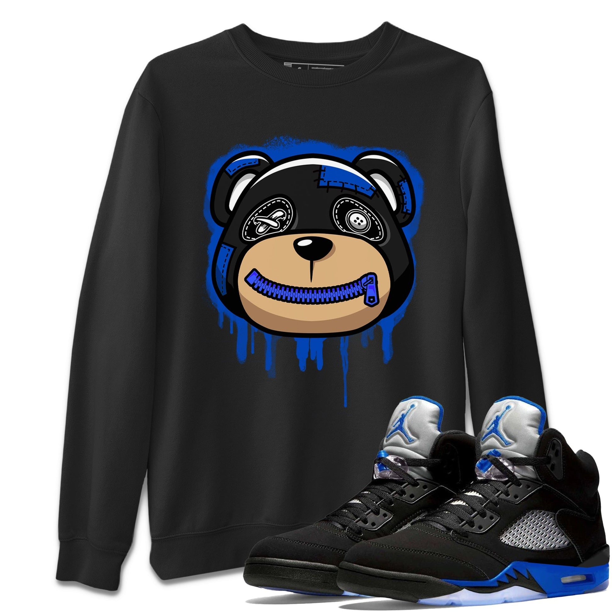 Jordan 5 Racer Blue Sneaker Match Tees Bear Face Sneaker Tees Jordan 5 Racer Blue Sneaker Release Tees Unisex Shirts