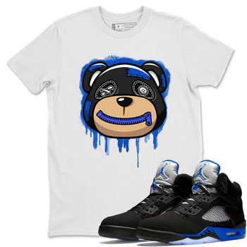 Jordan 5 Racer Blue Sneaker Match Tees Bear Face Sneaker Tees Jordan 5 Racer Blue Sneaker Release Tees Unisex Shirts
