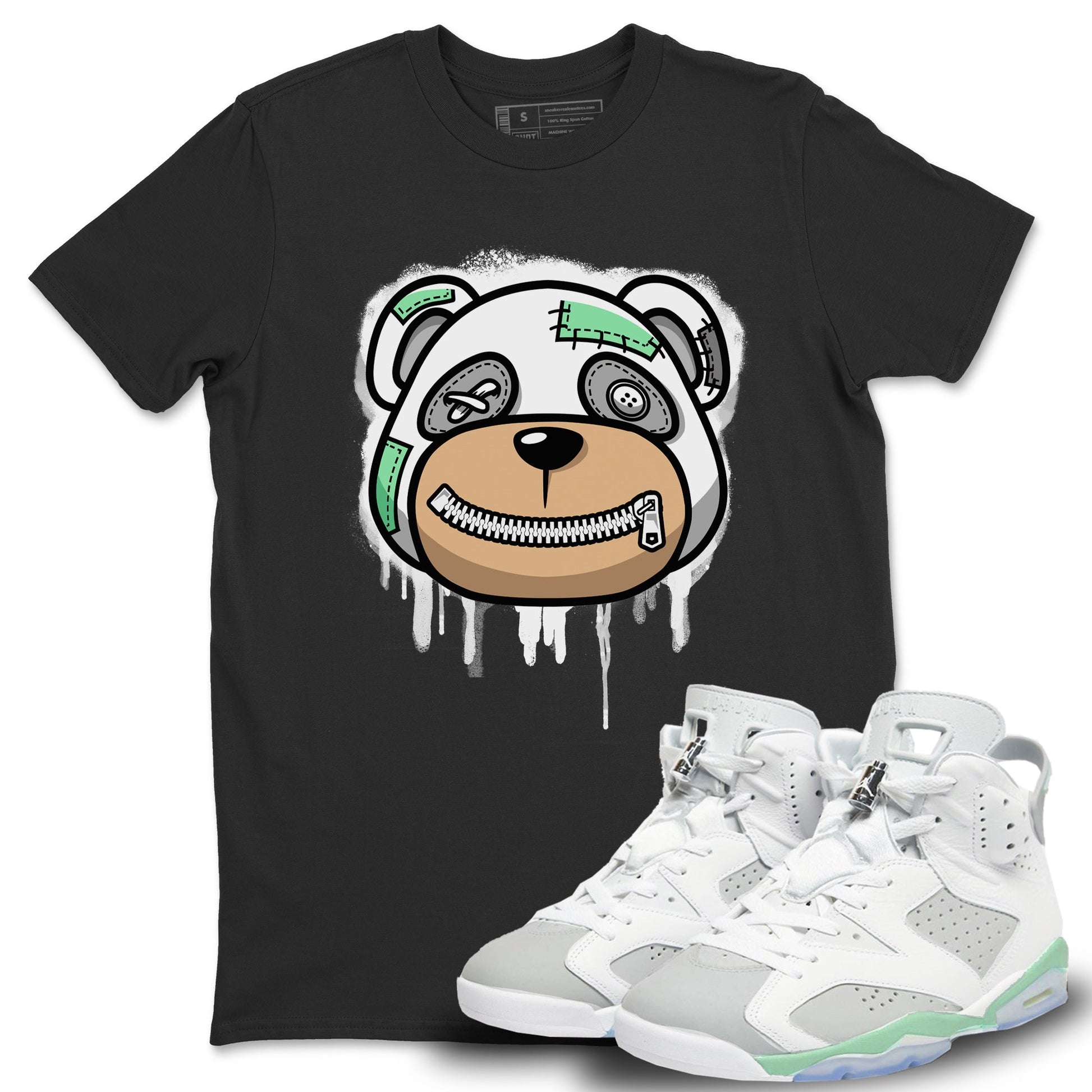 Jordan 6 Mint Foam Sneaker Match Tees Bear Face Sneaker Tees Jordan 6 Mint Foam Sneaker Release Tees Unisex Shirts