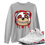 Jordan 6 Red Velvet Cookies Sneaker Match Tees Bear Face Sneaker Tees Jordan 6 Red Velvet Cookies Sneaker Release Tees Unisex Shirts