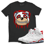 Jordan 6 Red Velvet Cookies Sneaker Match Tees Bear Face Sneaker Tees Jordan 6 Red Velvet Cookies Sneaker Release Tees Unisex Shirts