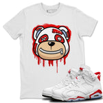 Jordan 6 Red Velvet Cookies Sneaker Match Tees Bear Face Sneaker Tees Jordan 6 Red Velvet Cookies Sneaker Release Tees Unisex Shirts