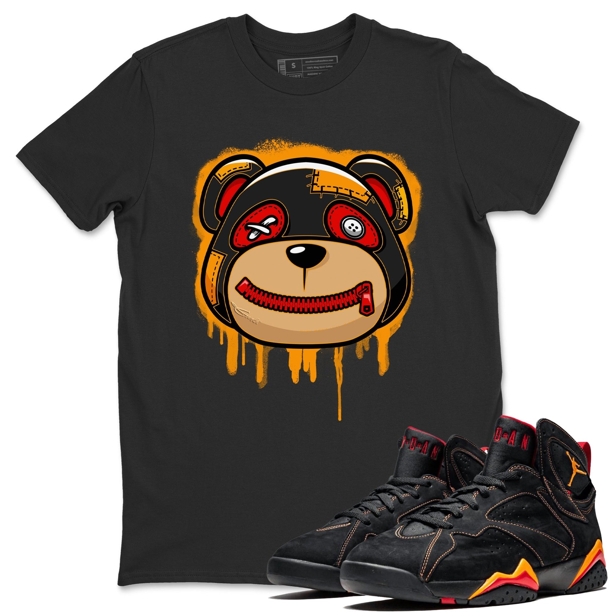Jordan 7 Citrus Sneaker Match Tees Bear Face Sneaker Tees Jordan 7 Citrus Sneaker Release Tees Unisex Shirts