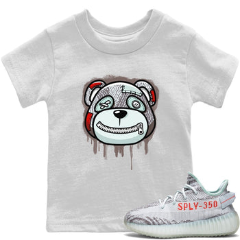 Yeezy 350 Blue Tint Sneaker Match Tees Bear Face Sneaker Tees Yeezy 350 Blue Tint Sneaker Release Tees Kids Shirts