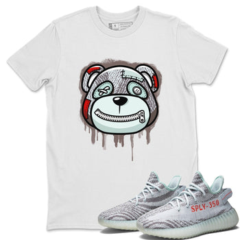 Yeezy 350 Blue Tint Sneaker Match Tees Bear Face Sneaker Tees Yeezy 350 Blue Tint Sneaker Release Tees Unisex Shirts